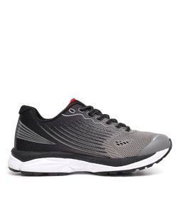 FLUX JNR LACE LX BLACK GREY RED SMOOTH