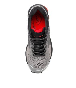 FLUX JNR LACE LX BLACK GREY RED SMOOTH