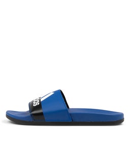 ADILETTE COMFORT ROYAL WHITE BLACK SMOOTH