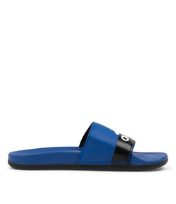 ADILETTE COMFORT ROYAL WHITE BLACK SMOOTH