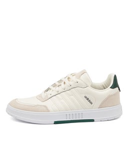 COURTMASTER M AD WHITE WHITE GREEN SMOOTH