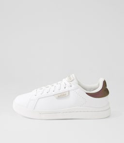 COURT SILK W AD WHITE WHITE METALLIC LEATHER