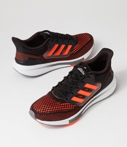 EQ21 RUN M AD BLACK ORANGE METALLIC MESH