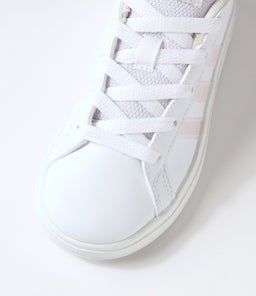 GRAND COURT 2.0 K JNR AD WHITE IRIDESCENT WHITE SMOOTH TEXTILE