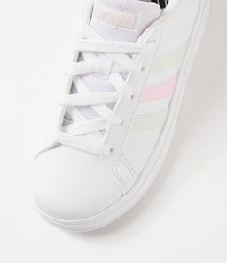 GRAND COURT 2.0 K JNR AD WHITE JADE CLEAR PINK TEXTILE
