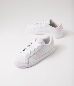 GRAND COURT 2.0 K JNR AD WHITE JADE CLEAR PINK TEXTILE