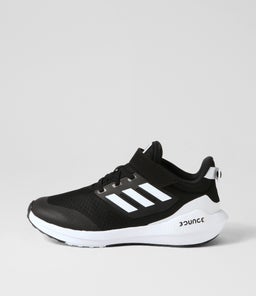 EQ21 RUN 2.0 EL K JNR AD BLACK WHITE BLACK MESH
