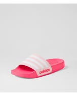 Adilette Shower Lucid Pink White Pink Slides