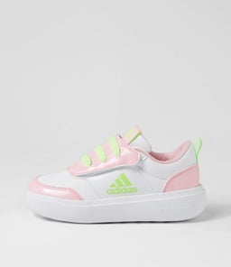 PARK ST AC C JNR AD WHITE GREEN PINK SMOOTH