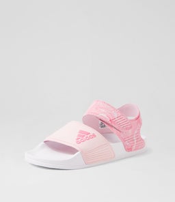 ADILETTE SANDAL JNR AD PINK PINK FUSION WHITE TEXTILE