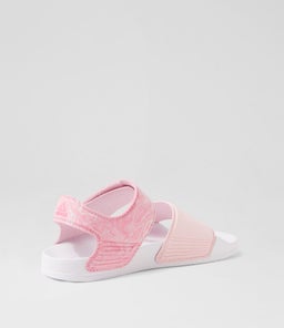 ADILETTE SANDAL JNR AD PINK PINK FUSION WHITE TEXTILE
