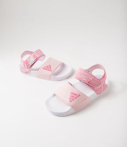 ADILETTE SANDAL JNR AD PINK PINK FUSION WHITE TEXTILE