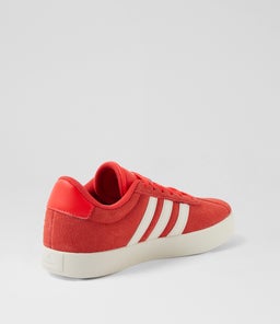 VL COURT 3.0 JNR AD BRIGHT RED WHITE OFF WHITE SUEDE