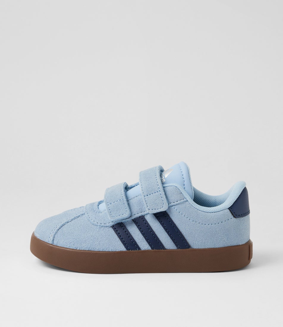 Vl Court 3 Cf I Toddler Clear Sky Indigo Fabric Sneakers Vl Court 3 Cf I Toddler Clear Sky Indigo Fabric Sneakers