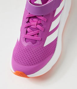 DURAMO SL2 EL C JNR AD PURPLE BURST WHITE ORANGE TEXTILE