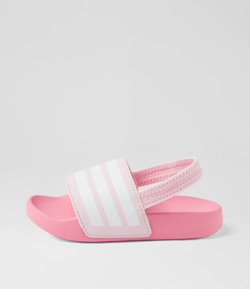 Adielette Estrap Toddler Clear Pink White Slides Adielette Estrap Toddler Clear Pink White Slides
