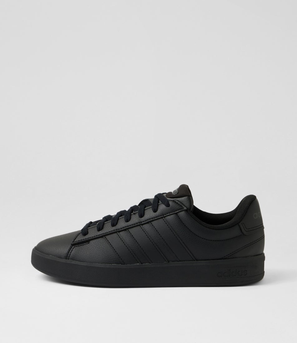 Grand Court 3 M Black Carbon Sneakers