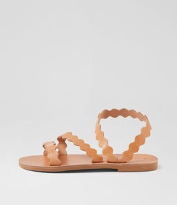 THEONI SANDAL AF TAN LEATHER
