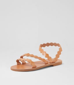 THEONI SANDAL AF TAN LEATHER