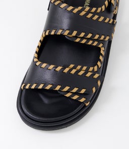 BARREL AG BLACK TAN LEATHER