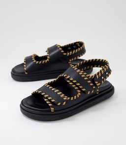 BARREL AG BLACK TAN LEATHER