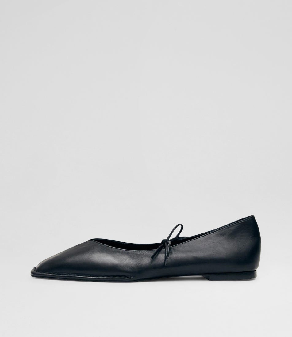 Sway Black Leather Ballet Flats Sway Black Leather Ballet Flats