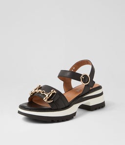 LEIGHTON AL BLACK LEATHER