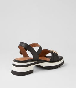LEIGHTON AL BLACK LEATHER