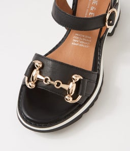LEIGHTON AL BLACK LEATHER