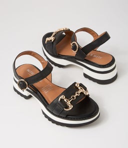 LEIGHTON AL BLACK LEATHER