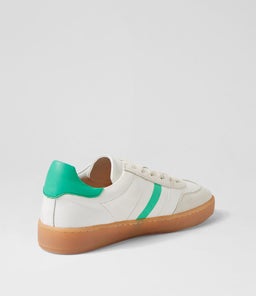 ALOHA AL CREAM WHITE GREEM SUEDE LEATHER