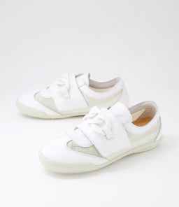 JAYDEN AL WHITE LEATHER MESH