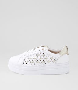 ILONA AL WHITE GOLD LEATHER