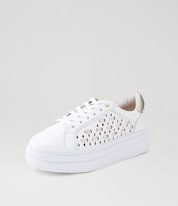 ILONA AL WHITE GOLD LEATHER