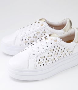 ILONA AL WHITE GOLD LEATHER