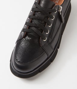BINDI AL BLACK LIZARD LEATHER