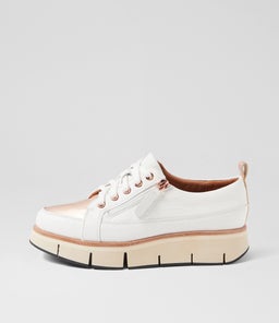 BINDI AL WHITE ROSE GOLD LEATHER