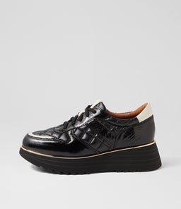HELENA AL BLACK BLACK PATENT SYNTHETIC