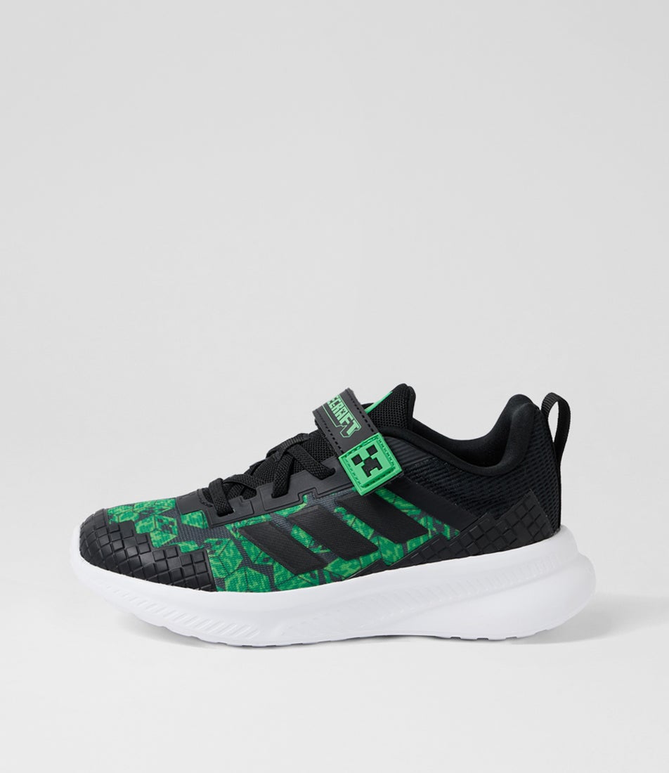 Minecraft Fortarun Toddler Black White Mesh Sneakers Minecraft Fortarun Toddler Black White Mesh Sneakers