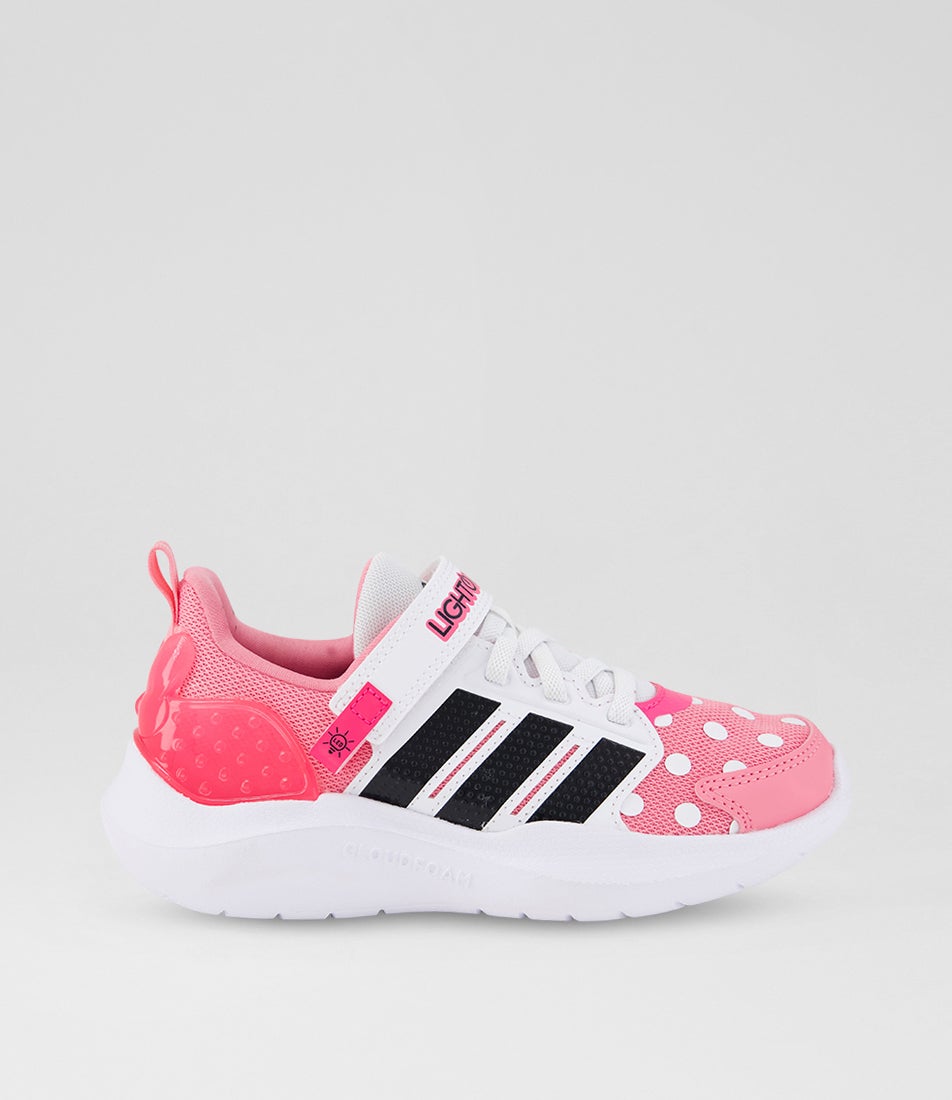 Lightorama Minnie Mouse Junior Bliss Pink Black Lucid Mesh Sneakers