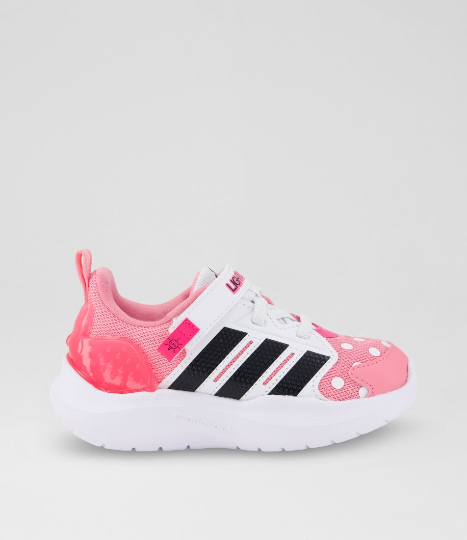 Lightorama Minnie Mouse Toddler Bliss Pink Black Lucid Mesh Sneakers