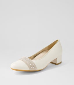 NIZZA 13 AR CREME SHELL PLATINUM LEATHER