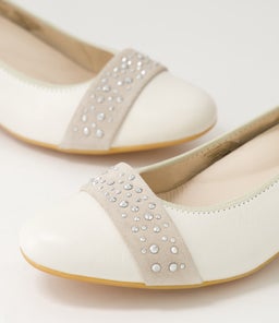 NIZZA 13 AR CREME SHELL PLATINUM LEATHER