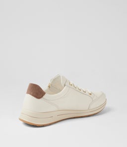 OSAKA 01 AR CREME SESAME LEATHER SUEDE