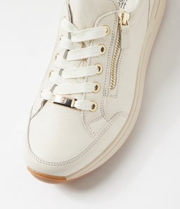OSAKA 01 AR CREME SESAME LEATHER SUEDE