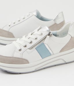 SAPPORO 34 AR PEBBLE GREY LEATHER SUEDE