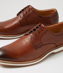 HARDY AU MID BROWN LEATHER