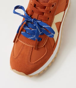 GATE AV OCHRE ORANGE BLUE SUEDE NYLON