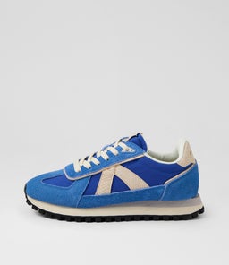 Gate Blue Grey Snake Gold Suede Nylon Sneakers Gate Blue Grey Snake Gold Suede Nylon Sneakers