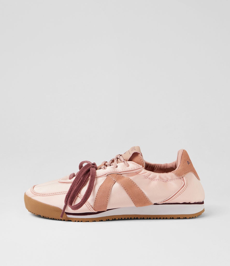 Grace Rose Satin Sneakers